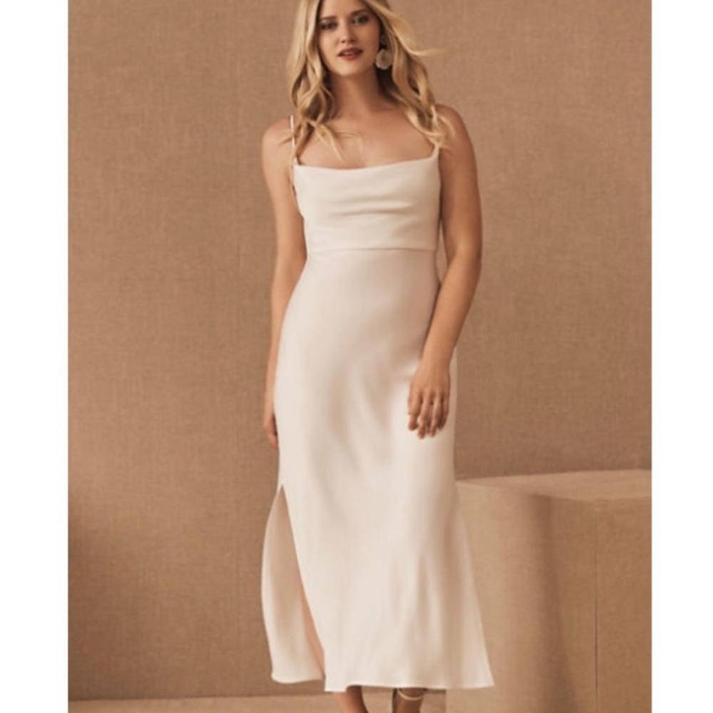NWT BHLDN Cali Satin Charmeuse Midi Dress